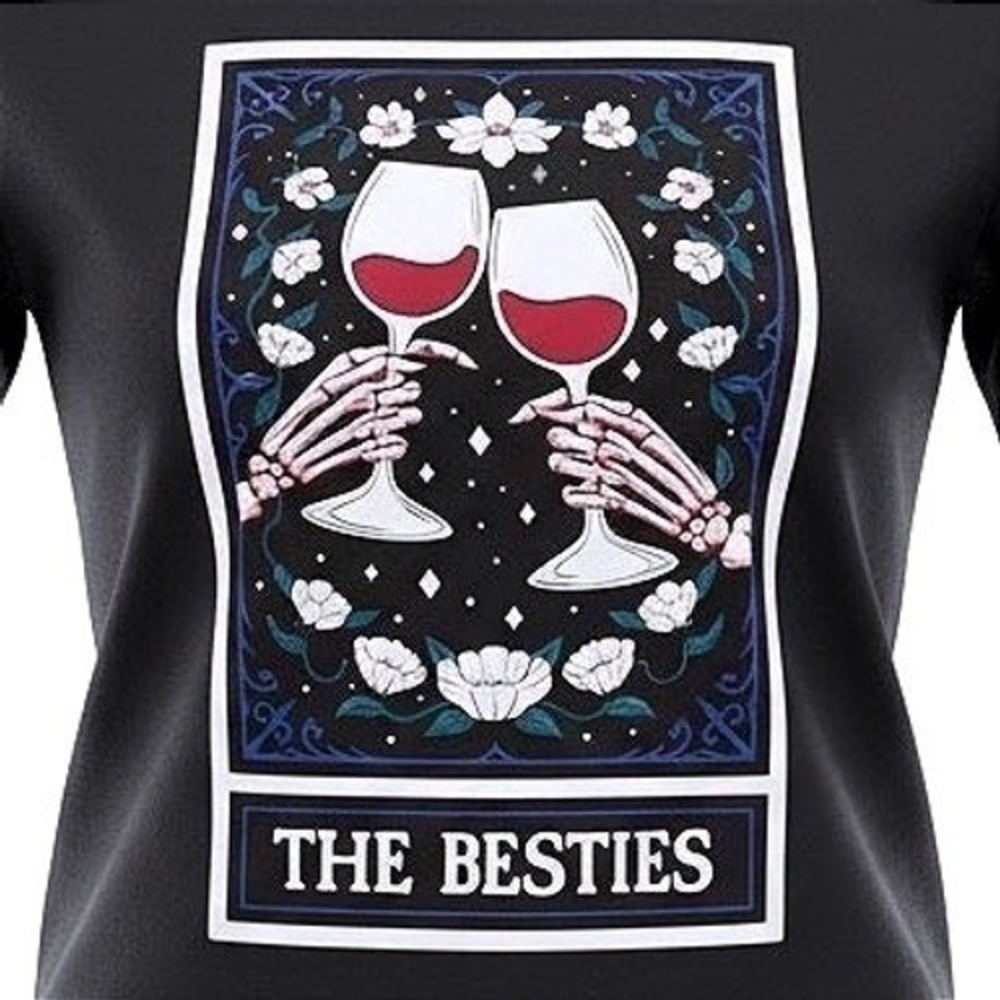 TORRID "Skeleton Besties" Classic‎ Fit Heritage Jersey Crew Tee NWT Size 2X